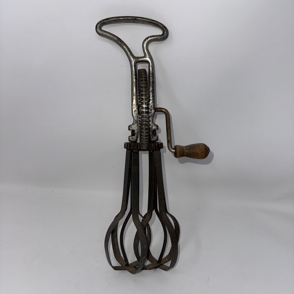 Taplins Dover Pattern Other - Vintage Hand Egg Beater MCM Taplin Msg. Co New Britain Solid Metal Light Running